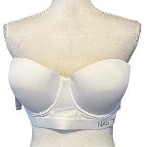 NWT Nautica Intimates Strapless Underwire Bra Women’s SZ 38C in White